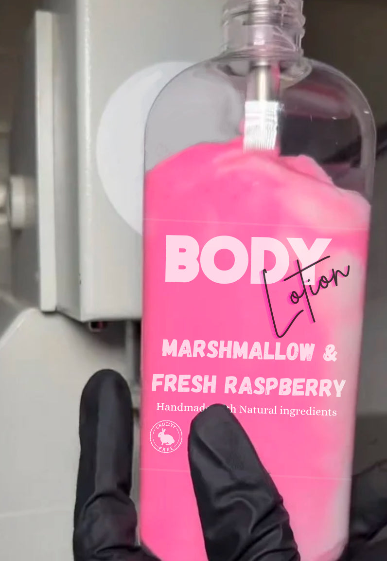 Marshmallow & Fresh Raspberry Face & Body Lotion