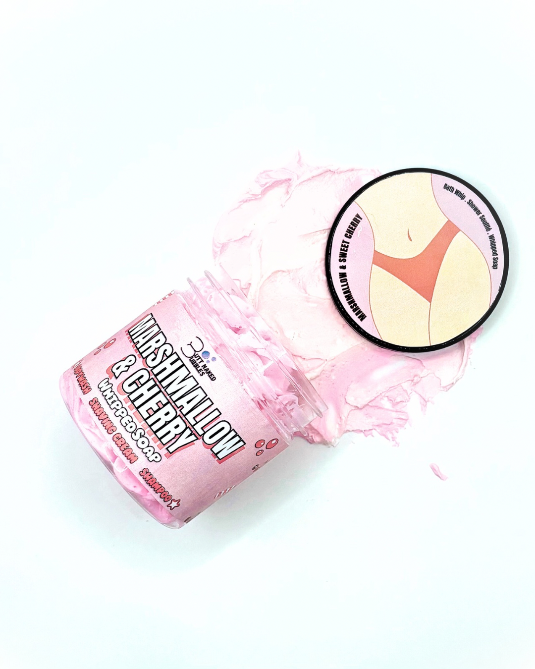 Marshmallow & Sweet Cherry Whipped Soap