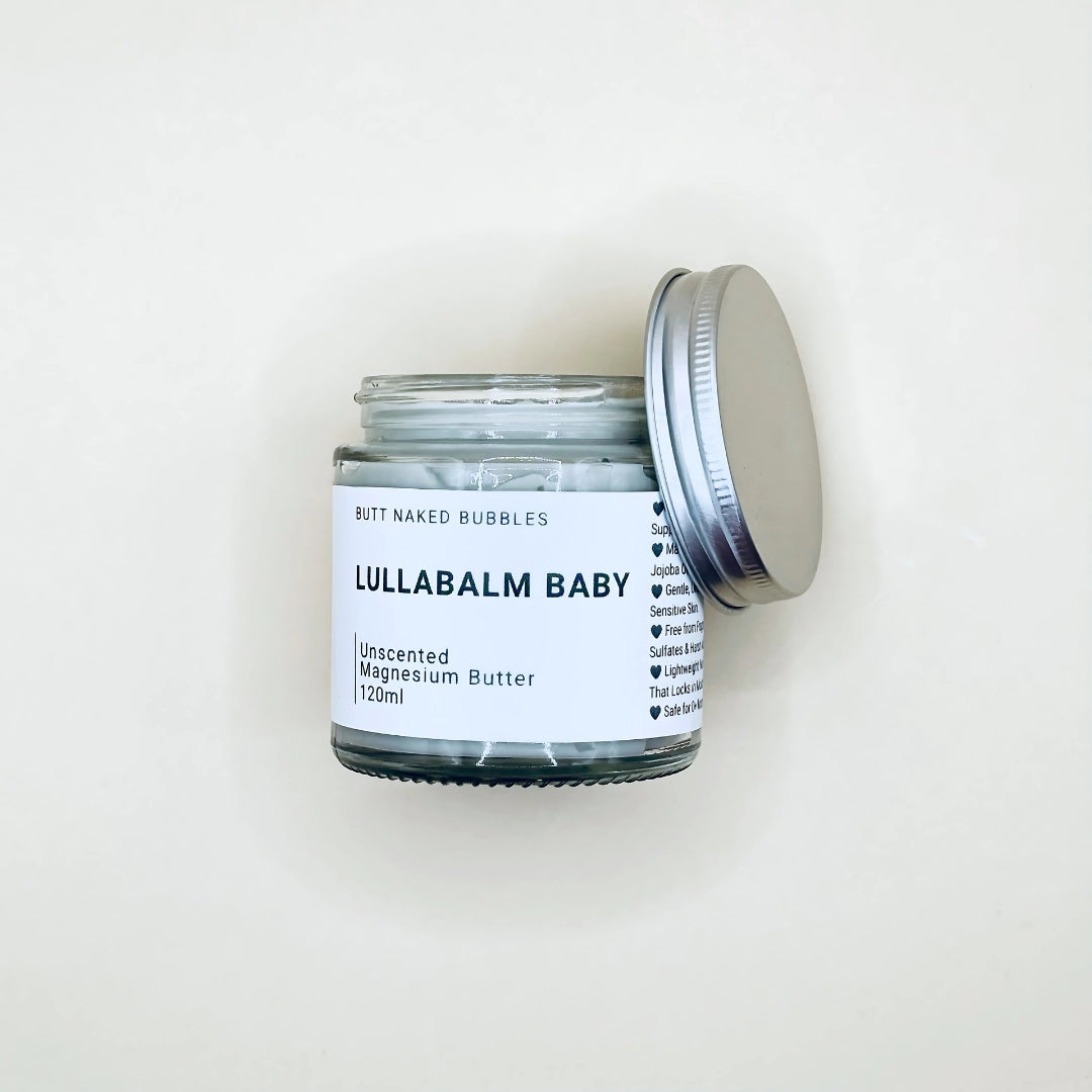 Jar of Lullabalm Baby on a white background