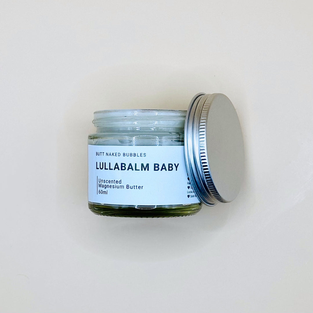 Jar of Lullabalm Baby on a white background