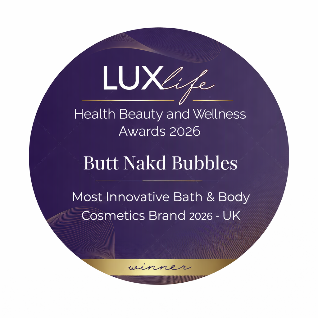 We Won! Butt Naked Bubbles Named Most Innovative Bath & Body Cosmetics Brand 2026 - UK 🏆