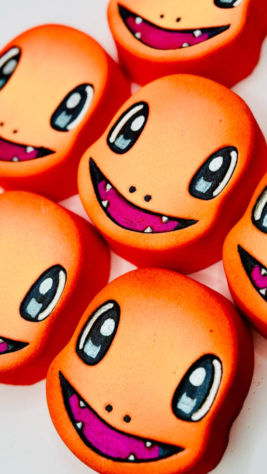 Charmander Pokemon Bath Bomb